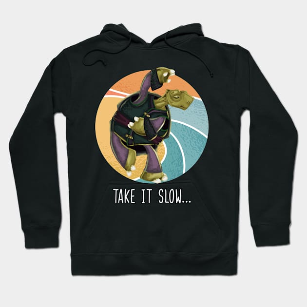 Take it Slow Turtle Tai Chi Tai Ji Hoodie by sBag-Designs